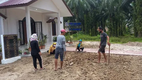 Transforming 500 square meters of dry land into fertile land: the Lutheran City Forest at the Luther Study Centre of KN-LWF in Pematang Siantar, Indonesia. Photo: KN-LWF