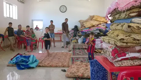 Churches in Babilo, Duhok, are serving as a place of refuge for people fleeing the fighting in northern Iraq. The LWF is partnering with Christian Aid Program in Northern Iraq to assist. Photo: ACT/Anne Alling