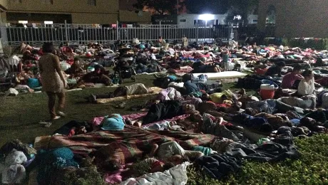 IDPs in Northern Iraq resting in a school. Photo: <a href=