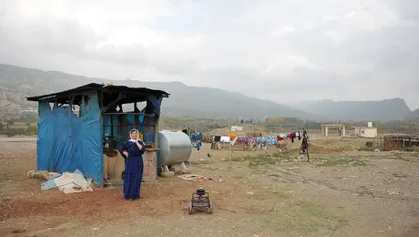 The LWF is helping camp residents prepare for winter in northern Iraq. LWF/Seivan Salim