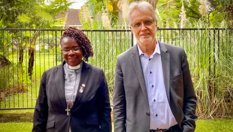 Gender Justice is âa matter of life or deathâ, so both men and women must work together âto break the silenceâ about gender-based violence and commit to work toward gender justice. Rev Elitha Moyo, Evangelical Lutheran Church in Zimbabwe and Rev. Dr Martin Junge, General Secretary of the Lutheran World Federation. Photo: LWF/A. Danielsson 