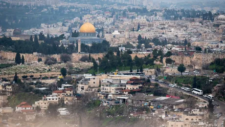 View of the Jerusalem Old City from the Mount of Olives. Photo: LWF/Albin Hillert