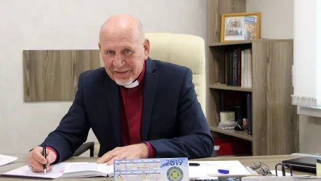 Yuri Novgorodov, Archbishop of the Evangelical Lutheran Church in the Republic of Kazakhstan. Photo: LWF/A. WeyermÃ¼ller