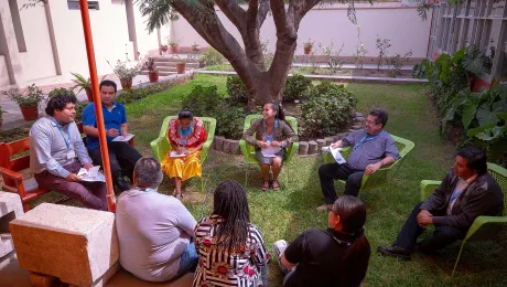 LWF regional and global gatherings provide space to reflect together on diverse contexts and identify common strategies and themes. In this photo; an intergenerational discussion at the 2019 Leadership Conference for the Latin America and Caribbean & North America regions, in Lima, Peru. LWF/A. Danielsson