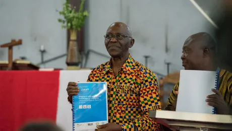 Prof. Ansu Sonii, Liberian Minister of Education launched the study. All photos: LWF/ Albin Hillert