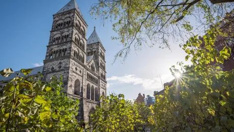 Lund Cathedral, the 12th century cathedral owned by the Church of Sweden, founded in 1080 and consecrated in the 12th century. Photo: Albin Hillert/Church of Sweden