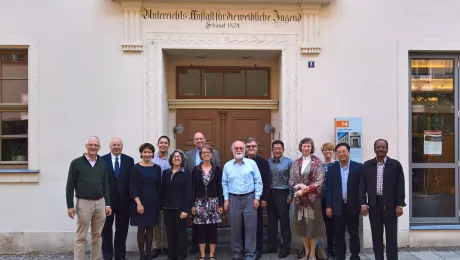 Members of the Lutherans and Pentecostals Dialogue Commission, in Wittenberg, Germany. Photo: LWF/K. Hintikka