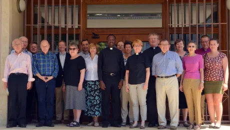 Participants of the consultations in front of the theological institute. Photo: Zsuzsanna Bolla-Horvath/ ELCH