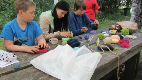 Children from Peeteli in a 2014 summer camp organized by the EELC on Saaremaa island, Estonia. Photo: Avo Ãprus