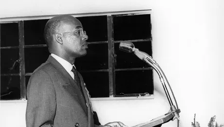 Emmanuel Abraham, when he was one of the five co-chairs of the Marangu 1955 conference. Photo: LWF Archives