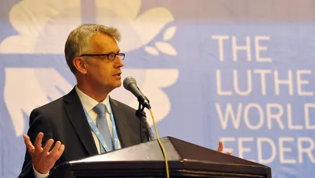 General Secretary Rev. Martin Junge at the LWF Council Meeting in Medan, Indonesia, June 2014. Photo: LWF/M. Renaux