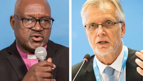 Composite photo.Â LWF PresidentÂ Musa and General Secretary JungeÂ say solidarity and cooperation must know no boundaries, as COVID-19 spreads across borders.Â Photos:Â LWF/A. HillertÂ 