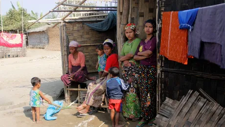 Displaced Rohingya living in Ohn Taw Gyi (South) camp, Rakhine/ Myanmar. Photos: LWF/ I. Htun