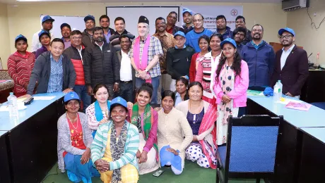  Participants at a workshop in Nepal in December 2019 develop ideas on how to pilot the âChurches and Emergenciesâ program in the two target communities. Photo: LWF/NELC