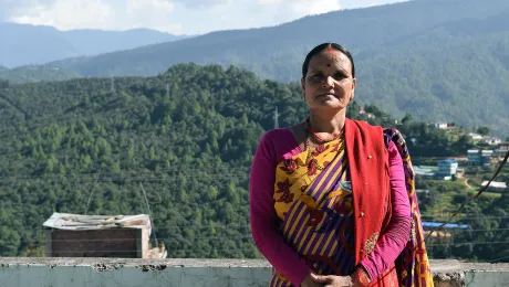 Ms Kausilya Damai, member of the local government of Nawadurga Rural Municipality in western Nepal. Photo: LWF Nepal