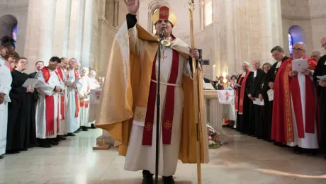 Bishop Azar at his consecration in Bethlehem. Photo: ELCJHL/ Ben Gray