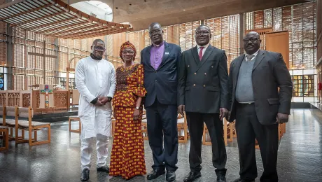 Delegation members of the Nigerian civil society coalition. Photo: LWF/S. Gallay