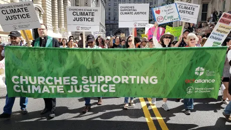 Photo: On the eve of the Climate Action Summit in New York, churches are calling for immediate action to address the climate emergency. ACT/Joanna Patouris 