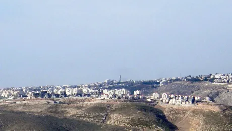 The Maâale Adumim settlement in the West Bank. Photo: Yiftachsam, via Wikimedia Commons.