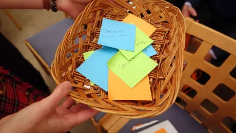 Worship is an important part of the Pre-Assemblies, bringing delegates together to listen to and reflect on the Bible and join in prayer. Photo: LWF/A. Danielsson