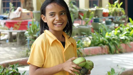 Climbing Mango trees for some extra sweets is part of a childhood in the HKBP orphanage in Pematang Siantar. Photo: LWF/ C. KÃ¤stner