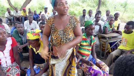 Community consultations in Mozambique led to a parallel report raising the issue of land rights, womenâs rights, the right to justice, and the rights of minorities. Photo: LWF/ S.Oftadeh