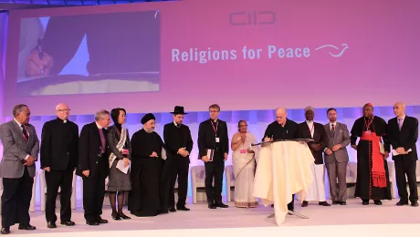 LWF President Younan (third left) at the Religions for Peace Assembly. Photo: Religions for Peace