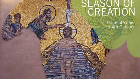 Baptism of Jesus Mosaic, Chapel of the Ecumenical Center, Geneva. Photo: LWF/S. Gallay