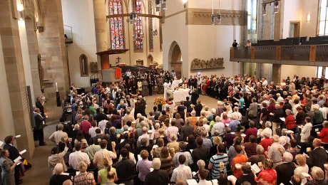 Eucharistic service at the LWF Eleventh Assembly 2010 in Stuttgart, Germany. Photo: LWF/J. Latva-Hakuni