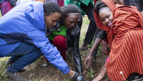  Young people from the Kenya Evangelical Lutheran Church lead a tree-planting campaign. Photo: KELC Youth  