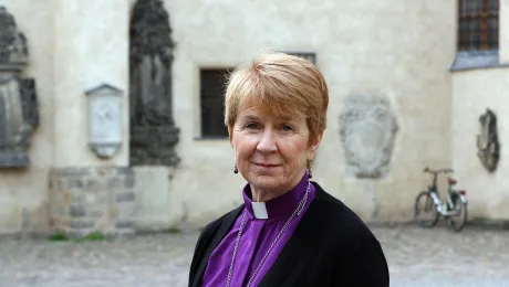 Bishop Deborah Hutterer of the Grand Canyon Synod, Evangelical Lutheran Church in America. In this Voices from the Communion interview, she talks about the churchâs ministry of serving migrants, changing populist rhetoric, and being open to change. Photo: LWF/A.WeyermÃ¼lle