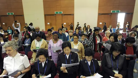 WCC 10th Assembly, Women & Men'ÂÂs Pre-Assembly. Opening Prayer. Photo: Peter Williams/WCC