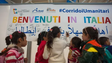 Arrival at Fiumicino airport (Rome). Photo: NEV press agency