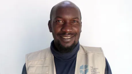 The LWF supported Benny Fulayi as a young refugee. Now he works for them. Photo: LWF Angola 