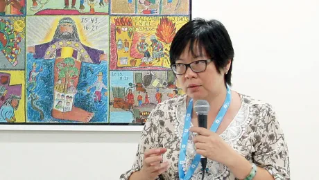 Rev Au Sze Ngui at the 2014 WICAS Asia meeting. Photo: LWF/C. RendÃ³n