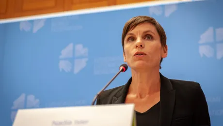 Director of the United Nations SDG Lab, Nadia Isler: Waking the Giant is a âunique opportunity in a highly globalized worldâ. Photo: LWF/StÃ©phane Gallay