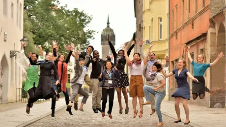 Young Council members in Wittenberg, 2016. Photo: LWF/M. Renaux