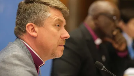 Vice-President Urmas Viilma during the June 2022 LWF Council meeting in Geneva. Photo: LWF/M. Renaux