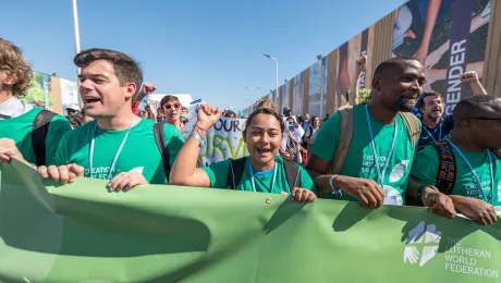 Young climate activists at COP27 in Egypt