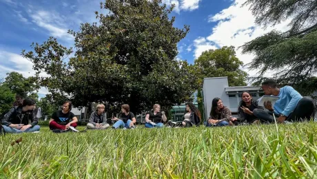 Young participants at a Global Peace Messengers Training in Geneva in June 2022. Photo: LWF/S. Kit 