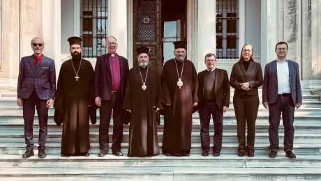 Participants at the Preparatory Committee meeting for the 18th plenary session of the Joint International Commission on the Theological Dialogue between the Lutheran World Federation and the Orthodox Church, held in Halki, Turkey. Photo: Stavropegial monastery