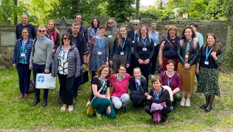 Participants of the LWF consultation for persons engaged in the work with Ukrainian refugees. Photo: LWF