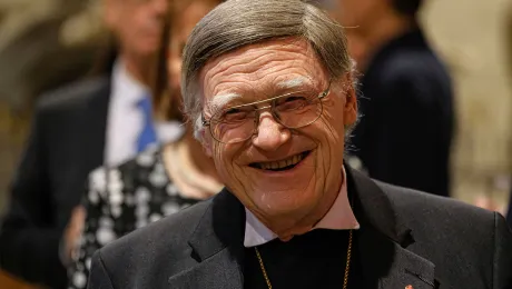 Bishop em. Horst Hirschler at a reception at Loccum Monastery in January 2020. Photo: Jens Schulze