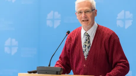 Jean-Daniel Plüss, Chair of the European Pentecostal Charismatic Research Association and co-chair of the first international dialogue between the LWF and the Pentecostal World Fellowship. Photo: LWF/A. Hillert