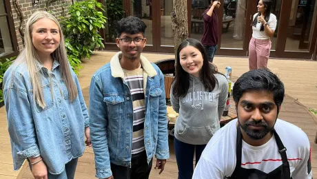 Some members of the International Lutheran Student Community in London. Coordinated through the Council of Lutheran Churches in Great Britain, the group fosters a sense of belonging among international students attending various universities and colleges in the city.  Photo:  Ashwin Joy 