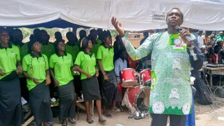 A choir performing during the 100th anniversary celebrations of the Church of the Lutheran Brethren of Cameroon. Photo: EFLC/ Moise H. Loumkoua