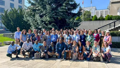 For the 2023 GLTM, participants met in Prague, Czech Republic, where LWF World Service has a support office. Photo: LWF 