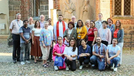 Participants and facilitators of the Seventh Lay Leaders Seminar after the Communion service in the Corpus Christi Chapel in Wittenberg, Germany. Photo: LWF/A. Weyermüller