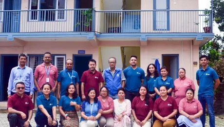 The LWF Nepal team 2024 in front of the Kathmandu office. Photo: LWF Nepal