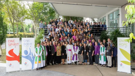 Participants of the Asia Pre-Assembly held in Malaysia in 2023 to prepare for the Thirteenth Assembly in Poland. Photo: LWF/Jotham Lee